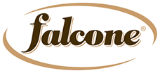 Logo firmy Falcone - výrobce sušenek a sladkostí